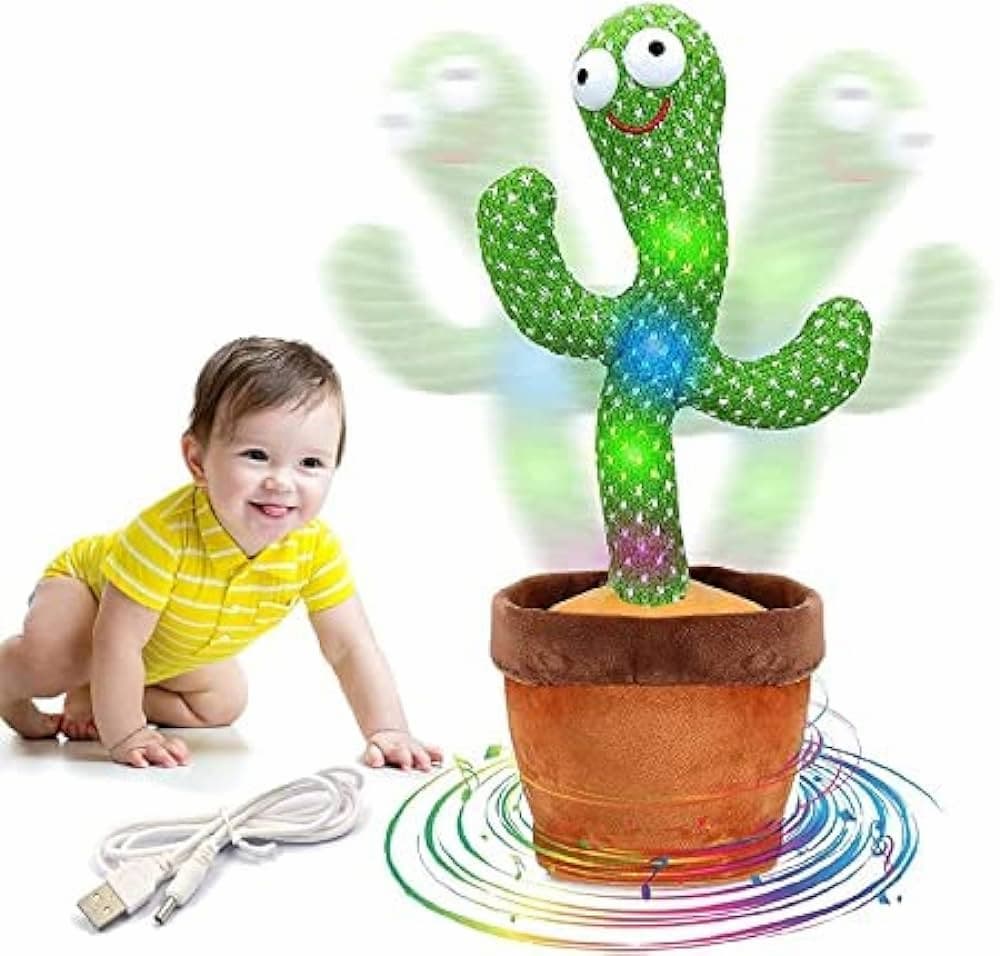 USB recharge Dancing cactus talking song cactus Toy