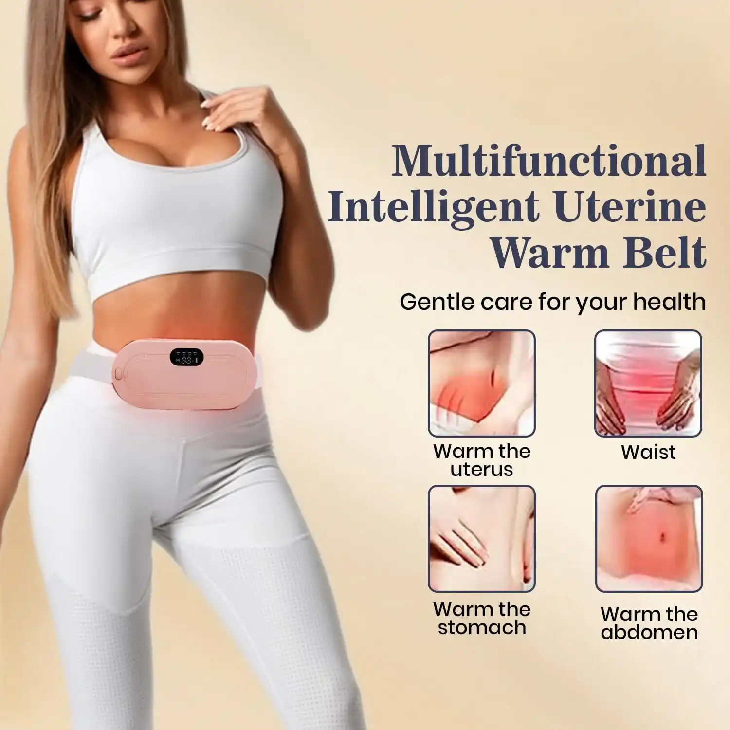 Smart Electric Uterine Warm Belt  Quick Heating for Menstrual Cramps Relief