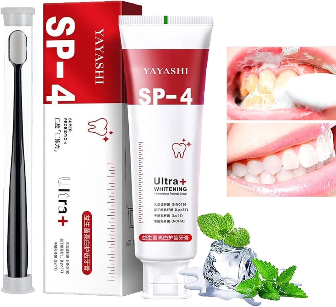 YAYASHI SP-4 Probiotic Ultra+ Whitening Toothpaste (1pcs)